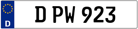Truck License Plate